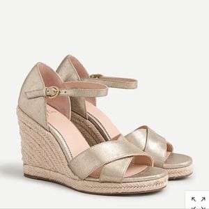 J.Crew Jute Wedge Sandals